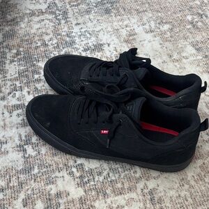 Levi's Black and Red Sneakers
